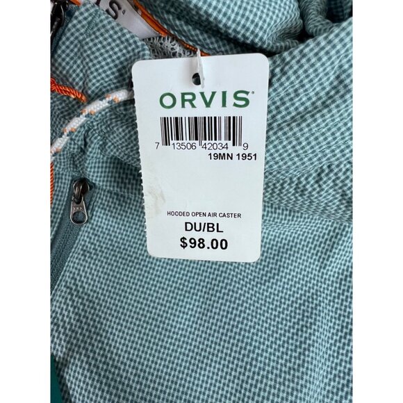 Orvis Women's Hooded Open Air Caster Jacket Dusty Blue Sz. S UPF 40 Windproof - Picture 6 of 9